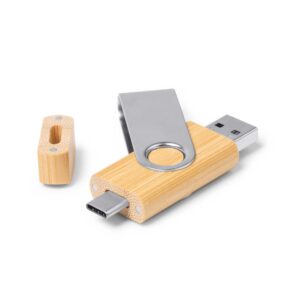 Chiavetta USB C di 32GB in corpo di bambù