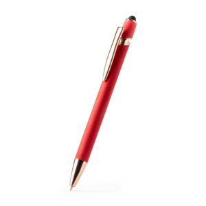 Penna metallica con finitura soft touch